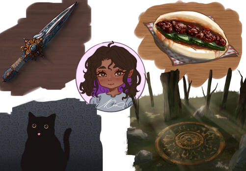 Random Things - A collection of random studies, and a chibi Erethea (OC).